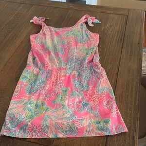 Lilly Pulitzer Pink and Blue Sleeveless Romper